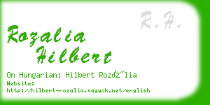 rozalia hilbert business card